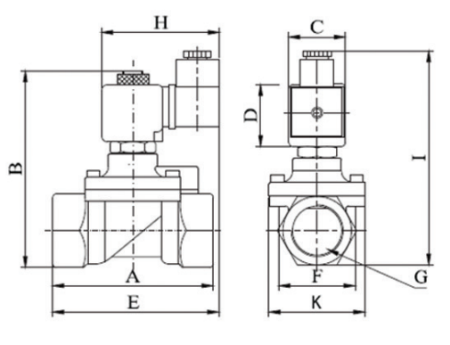 Solenoid Valf S1070 Serisi Ölçü