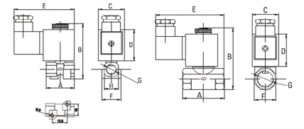 Genel Maksat Solenoid Valf S1073 Ölçüleri