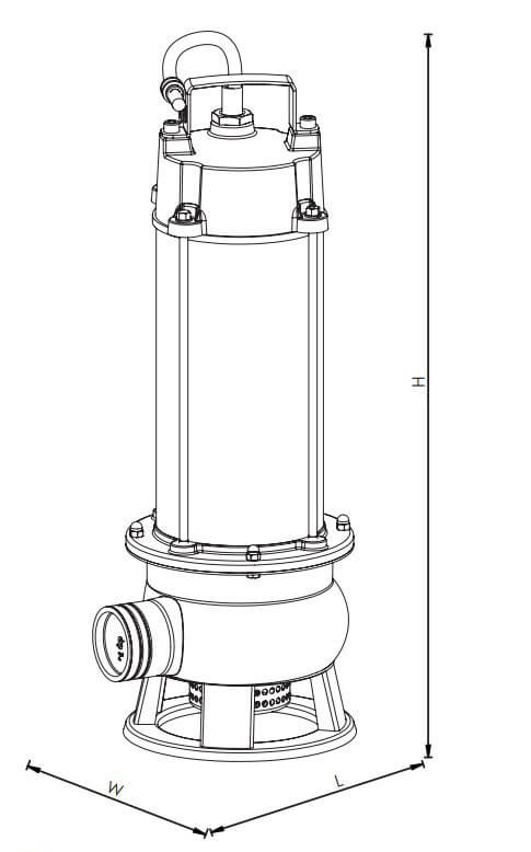 Sumak SDF 20/2 İnox Paslanmaz Gövde Kirli/Temiz Su Dalgıç Pompa